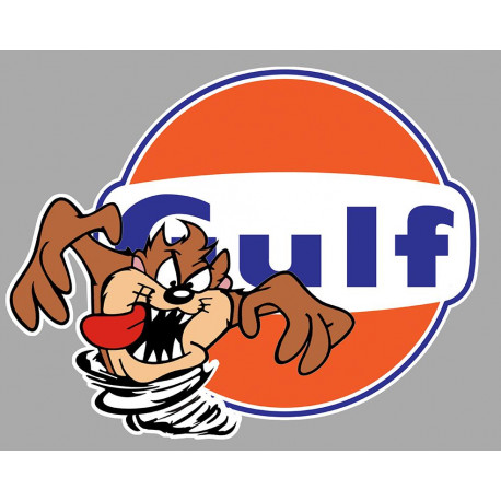 GULF left TAZ laminated decal