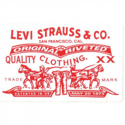 LEVI STRAUSS & CO laminated decal