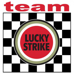 LUCKY STRIKE TEAM  Sticker  vinyle laminé