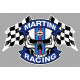 MARTINI RACING Skull- Flags  laminated decal