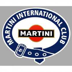 MARTINI  CLUB sticker vinyle laminé