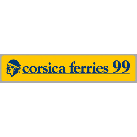 corsica ferries 2023 Laminated decal