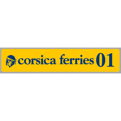 corsica ferries Millésime 2001  Sticker vinyle laminé