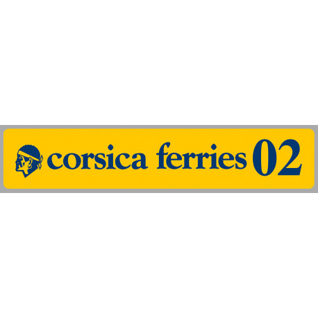 corsica ferries Millésime 2002  Sticker vinyle laminé