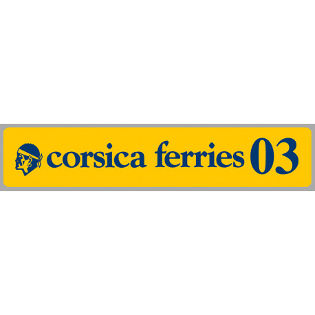 corsica ferries 2003 Laminated decal