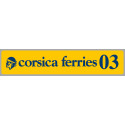 corsica ferries Millésime 2003  Sticker vinyle laminé