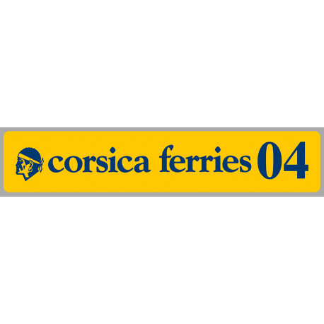 corsica ferries Millésime 2004  Sticker vinyle laminé