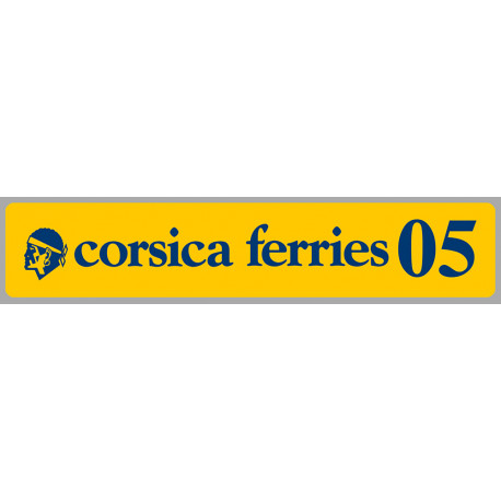 corsica ferries Millésime 2005  Sticker vinyle laminé