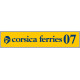 corsica ferries Millésime 2007  Sticker vinyle laminé