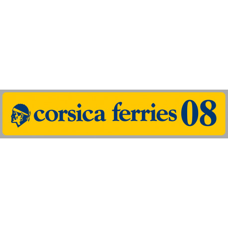 corsica ferries Millésime 2008  Sticker vinyle laminé