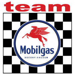 MOBILGAS Team Laminated decal