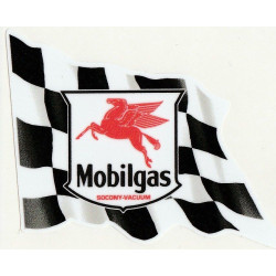 MOBILGAS left Flag Laminated decal