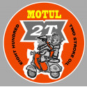 MOTUL 2T Scooter Sticker vinyle laminé