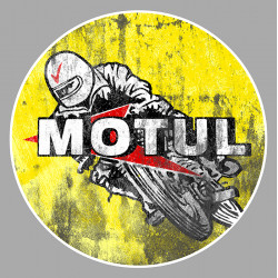 MOTUL  " vieilli " Sticker  vinyle laminé