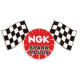 NGK laminated decal