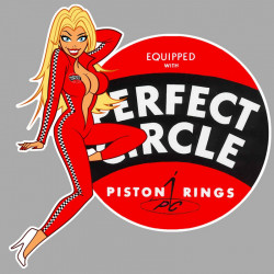 PERFECT CIRCLE Pin Up droite Sticker vinyle laminé