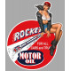 ROCKET  Motor Oil Pin Up  droite Sticker vinyle