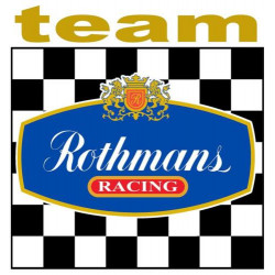 ROTHMANS TEAM Sticker vinyle laminé