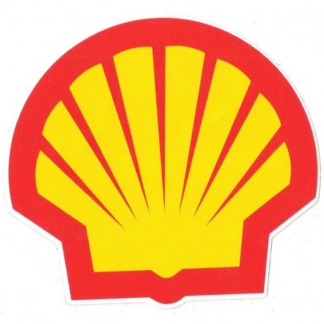 SHELL  Sticker vinyle laminé