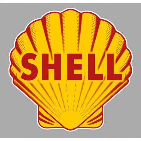 SHELL  Sticker vinyle laminé