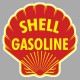 SHELL  GASOLINE Sticker vinyle laminé