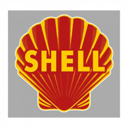 SHELL  Sticker vinyle laminé