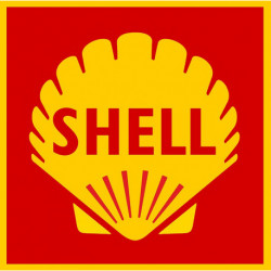 SHELL  Sticker vinyle laminé