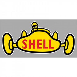 SHELL  Sticker vinyle laminé