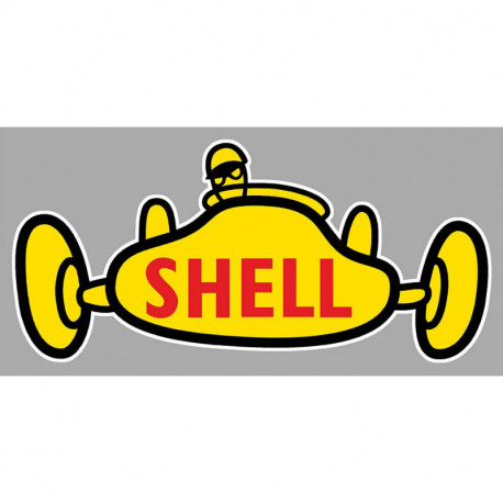 SHELL  Sticker vinyle laminé