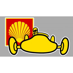 SHELL  Sticker vinyle laminé