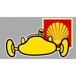 SHELL right  Laminated decal