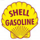 SHELL GASOLINE  Sticker vinyle laminé