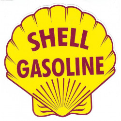 SHELL GASOLINE  Sticker vinyle laminé