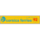 corsica ferries 1992 Laminated decal