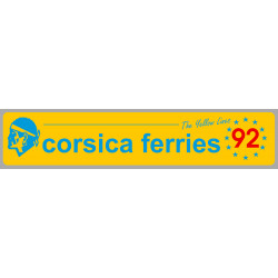 corsica ferries Millésime 1992  Sticker vinyle laminé