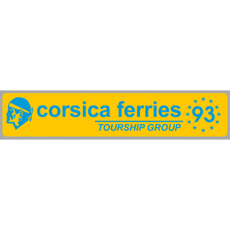 corsica ferries 1993 Laminated decal