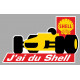 SHELL  Sticker vinyle laminé