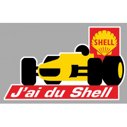 SHELL  Sticker vinyle laminé