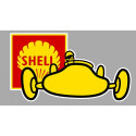 SHELL  Sticker vinyle laminé