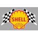 SHELL Flags Sticker vinyle laminé