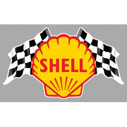 SHELL Flags Sticker vinyle laminé