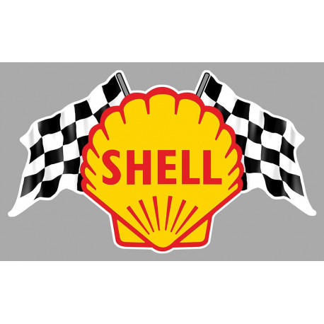 SHELL  Flags Laminated decal
