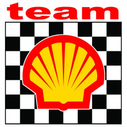 SHELL  TEAM  Laminated decal