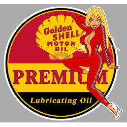 SHELL Premium Right Pin Up  Laminated decal