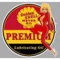 SHELL Premium Right Pin Up  Laminated decal