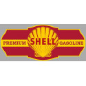 SHELL  Premium Gasoline Sticker vinyle laminé