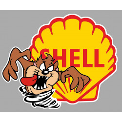 SHELL  right TAZ Laminated decal