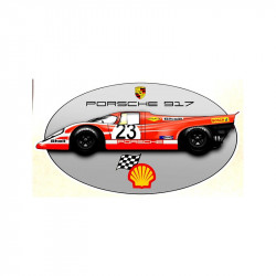 PORSCHE 917 SHELL N°23   Sticker vinyle laminé