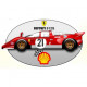 FERRARI SHELL 512S    Sticker vinyle laminé