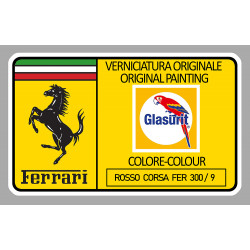 FERRARI Glasurit  Sticker vinyle laminé